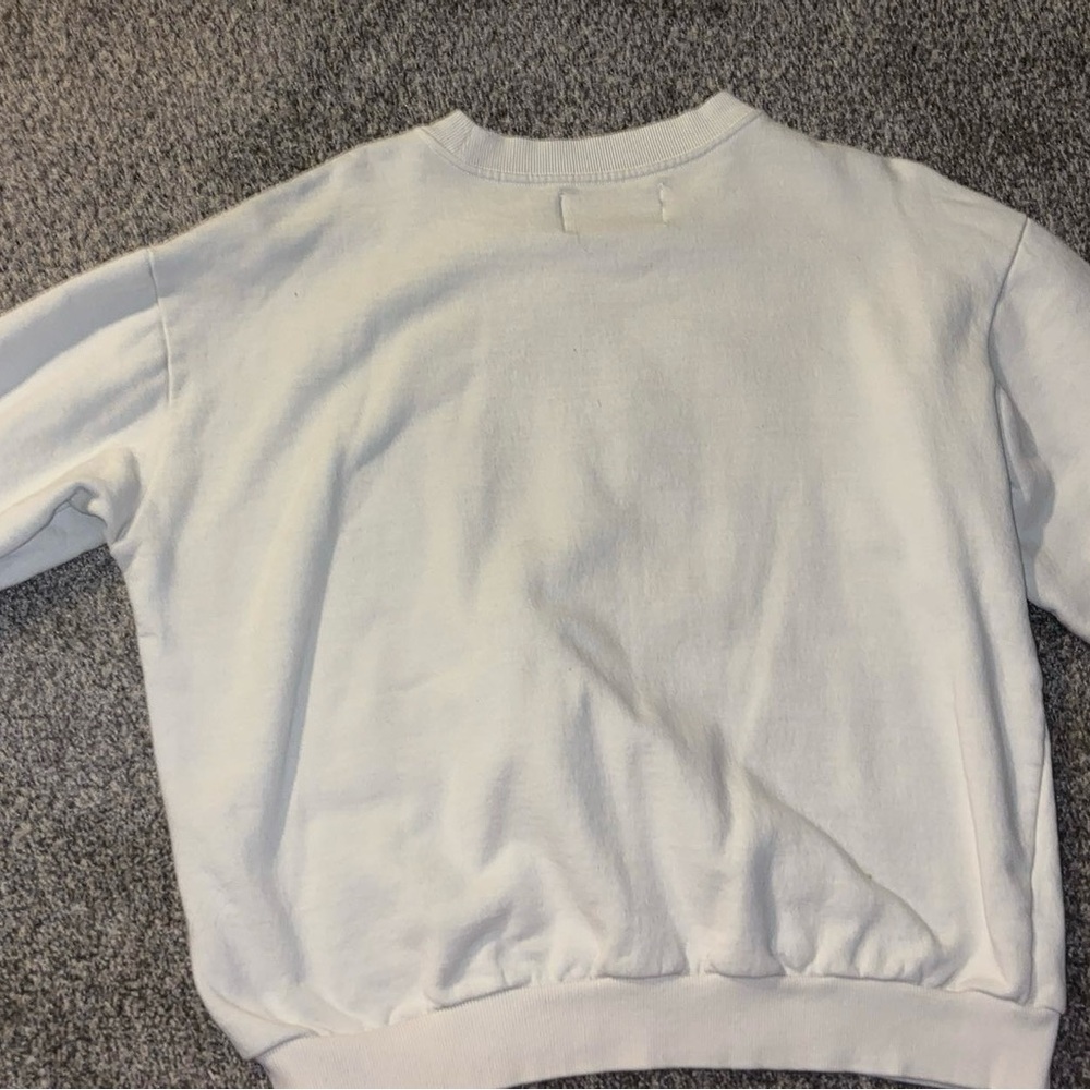 PacSun Cream Crewneck Sweater with Land Rover Design - Picture 3 of 4